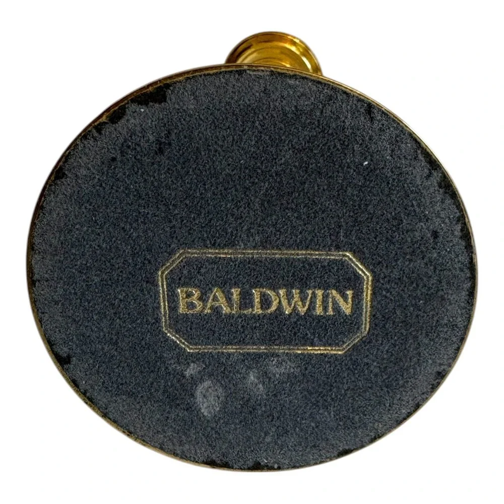 Baldwin‎ Polished Brass Candlestick Holder 8 Inch Vintage Traditional Gold